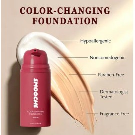 Base Líquida Con Cambio De Color Y Protector Solar Spf50