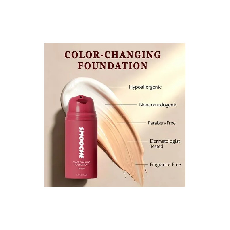 Base Líquida Con Cambio De Color Y Protector Solar Spf50