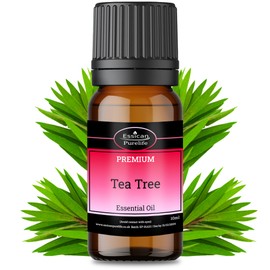 Tea Tree Essential Oil, Tea Tree Oil for Skin - 100% Natural Therapeutic Grade - Tea Tree Oil for Hair - Pure Tea Tree Oil for Face - Tea Tree Essential Oil for Toenail, Scalp & Piercings - 10ml