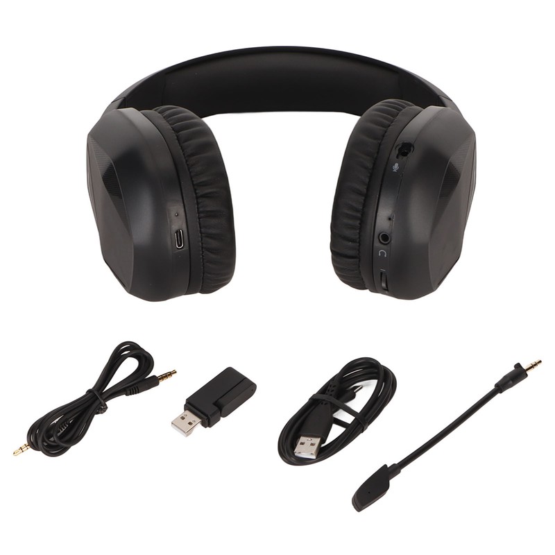 Bluetooth Gaming Headset Multifunction RGB Cool Lighting Low Latency Noise