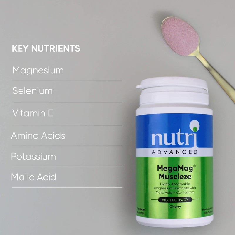 Nutri Advanced MegaMag Muscleze Magnesium Glycinate Powder with Malic Acid