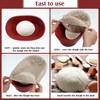 Hushee 3 Pieces 10 Inch Oval Shaped Proofing Basket bread