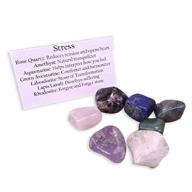 Stress Relief Gemstone Kit Stress Crystals Kit Stones for Stress Healing Crystals Kit Healing Stress Relief Gemstone Stress Management Kit