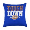 Touchdown Season Football Lovers Fans Throw Pillow