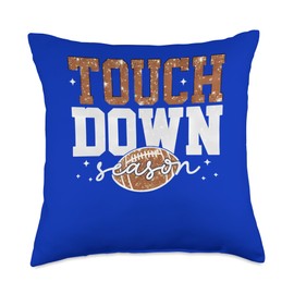 Touchdown Season Football Lovers Fans Throw Pillow