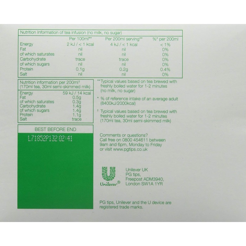 PG TIPS - Black tea, (1 x 160 pieces)