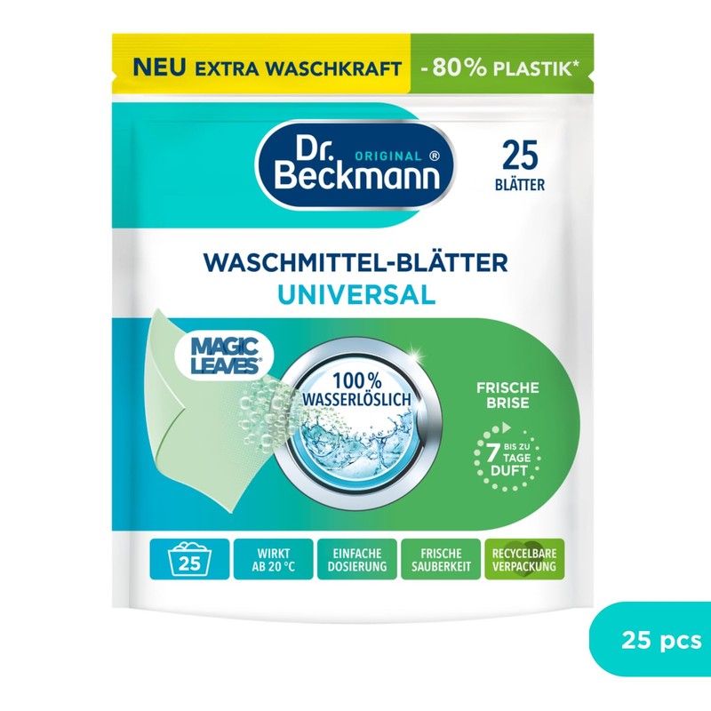Dr. Beckmann Dr. Beckmann MAGIC LEAVES Waschmittel-Blätter UNIVERSAL | vordosierte