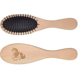 'Happy Unicorn' Wooden Hairbrush (HA00049838)