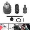 3 Jaw Drill Chuck 1/16‑1/2in with Tightening Key for Impact