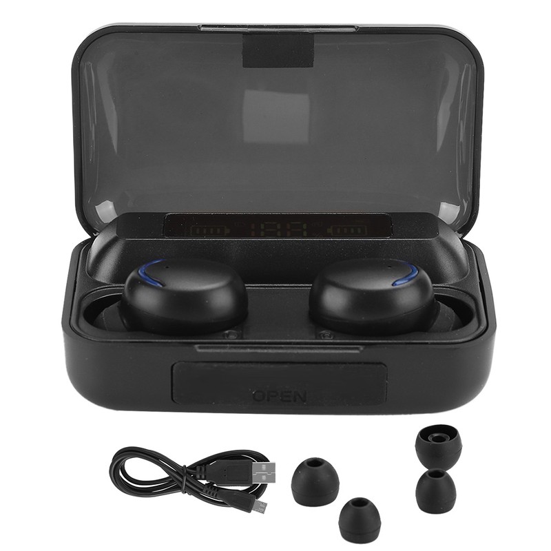 F9-5 Black ABS LED Digital Display Breathing Light Touching Control