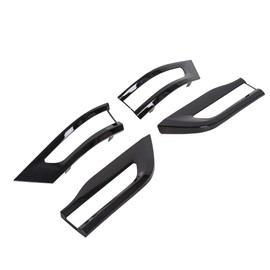 ECOTRIC Tail Light Lamp Cover Trim Bezel Glossy Black Compatible with 2014-2020 Jeep Grand Cherokee Replacement for 68220970AA 68220968AA 68219812AA 68219813AA