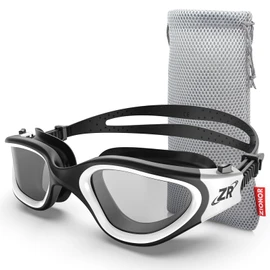 Swimming Goggles, ZIONOR G1 Polarized Swim Goggles UV Protection Watertight Anti-Fog Adjustable Strap Comfort fit for Unisex Adult Men and Women - Light Smoke Lens