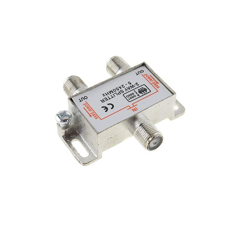 SAT & BK Splitter Double Splitter 100 dB Shielded HD