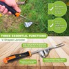 BOOLOOEN Weed Puller Tool, Rubber Handle Weed Remover Tool, Manual