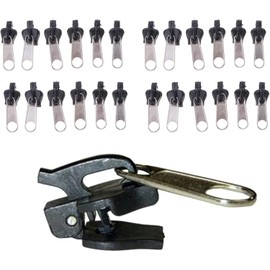 24Pcs Black Universal Instant Fix Zipper Repair Kit Replacement Zip Slider Teeth Zippers Design Arts, Crafts and Sewing, Zipper Repair Kit, Sewing Notions and Supplies, Fasteners，Zippers