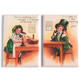 St. Patrick's Day Fridge Magnet Set (2.5 x 3.5 inches)