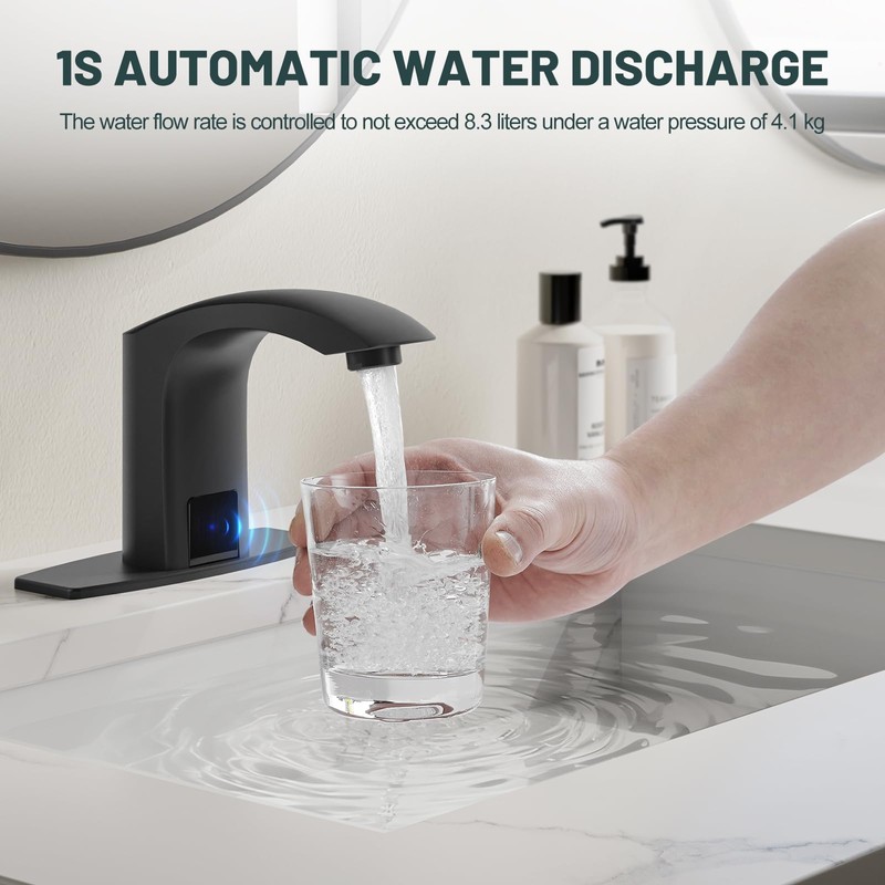 Greenspring Touchless Bathroom Sink Faucets, Automatic Faucet Bathroom Commercial Motion