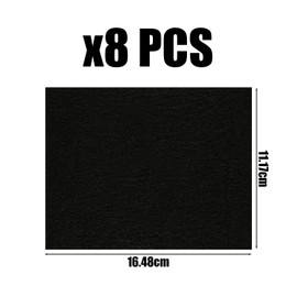 8 Cat Litter Filters, Filters for Cat Litter Box, Activated Carbon Filter, Activated Carbon Deodorizer, Odor Filter, Carbon Air Purifier, Filter