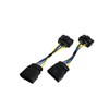Tokinng Xenon HID Headlamp Headlight Connector Adapter, 14 to 10