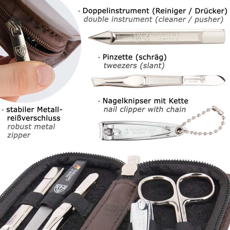 3 Swords Germany - brand quality 5 piece manicure pedicure