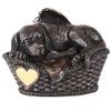 Pacific Giftware Pet Memorial Angel Dog Sleeping in Basket Cremation