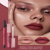 12Pcs Lip Liner and Lipstick Set, 6 Velvety Matte Liquid