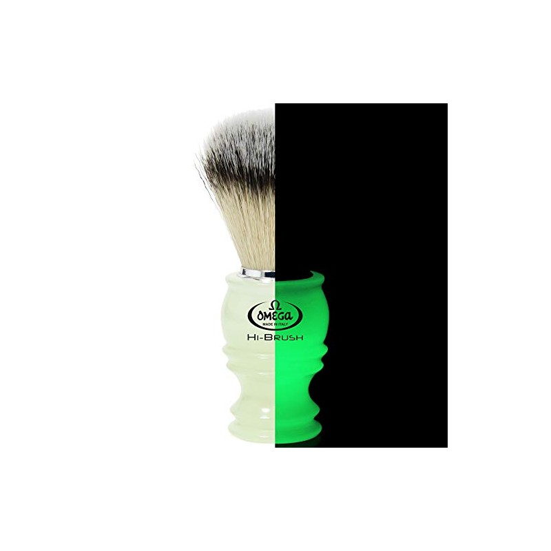 Omega Hi-Brush 46800 Shaving Brush Glow in the Dark Resin