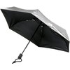 Euroschirm Dainty Automatic Silver Fibreglass,Metal Polyester Compact Rain Umbrella, Silver