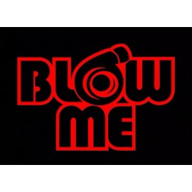 Egl Red blow me turbo decal vinyl  Boost JDM import tuner Evo Forced Induction