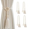 Guador Curtain Tiebacks, Pack of 4 Tiebacks for Curtains Made