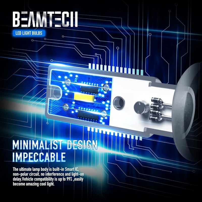 Beamtech H10, 9145, 9140 LED Fog Light Bulbs 30W 800LM