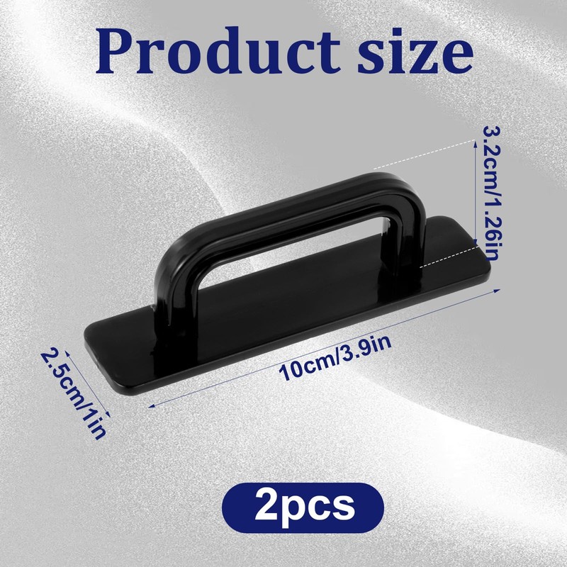Aeaocvo 2 Pack Adhesive Handles, Stick on Cabinet Handles, No