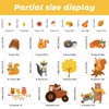 KIKISML 75 PCS Fall Thanksgiving Window Clings Stickers, 6 Sheets