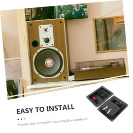 Tofficu 2pcs Speaker Box Terminal Subwoofer Connector for DIY Speaker Kit Effortless Setup with User Friendly Wiring Design for Stage Shows and Music Concerts