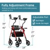 ELENKER Upright Rollator Walker, Stand Up Walkers for Seniors with