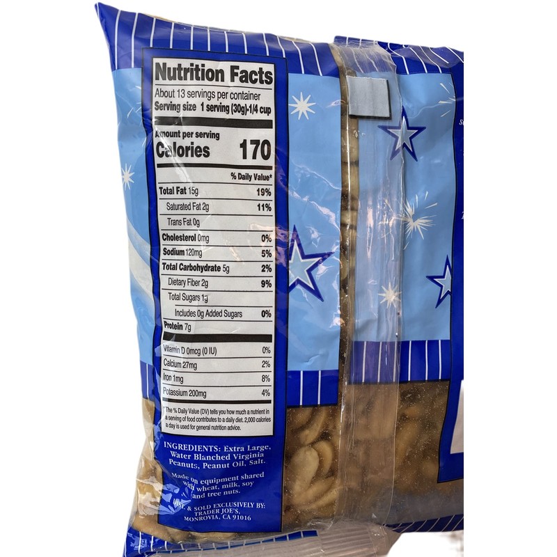 Trader Joe's Old Fashioned Blister Peanuts Salted (Pack of 2)