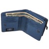 Umbro Men's and Women's Bifold Wallet with Round Zipper, Nylon,
