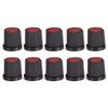 uxcell 10Pcs 6mm Shaft Hole Knob for Speaker Effect Pedal
