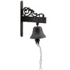 Flag Emotes Cast Iron Dinner Bell Flower Vine Welcome Sign