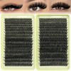 Volume Lash Clusters, 80D/100D Thick Eyelash Clusters 8–18mm D Curl,
