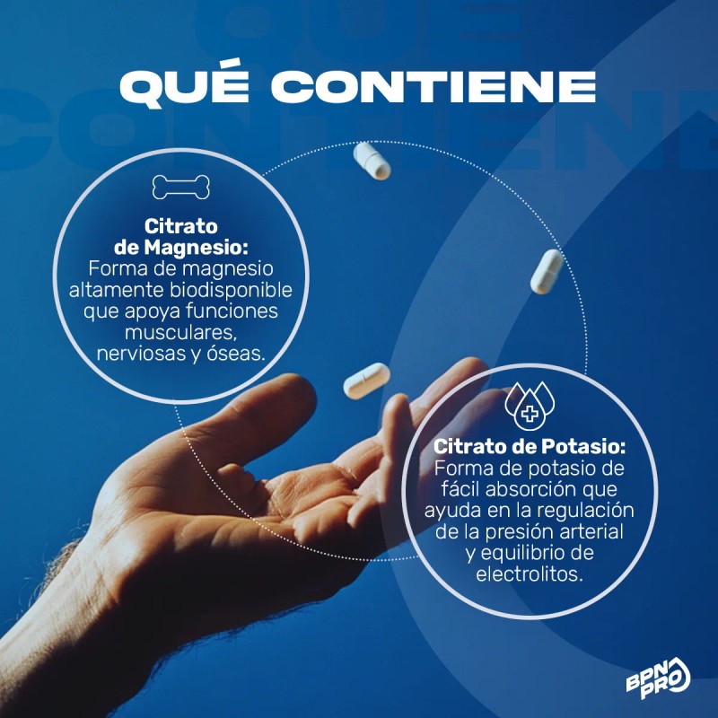 Citrato De Magnesio Y Potasio Creatina Monohidratada Energa, Anticalambres, Salud