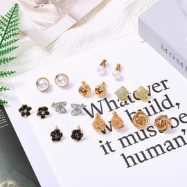 Clip On Earrings for Girls - 9PCS Clip On Earrings Women, Silver Clip On Earrings, Clip On Earrings Women Non Pierced, Girls Clip On Earrings, Silver Clip On Earrings, Clip On Earrings for Women Set