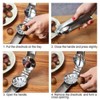 Stainless Steel Chestnut Clip, Horuhue 2 in 1 Nut Cracker