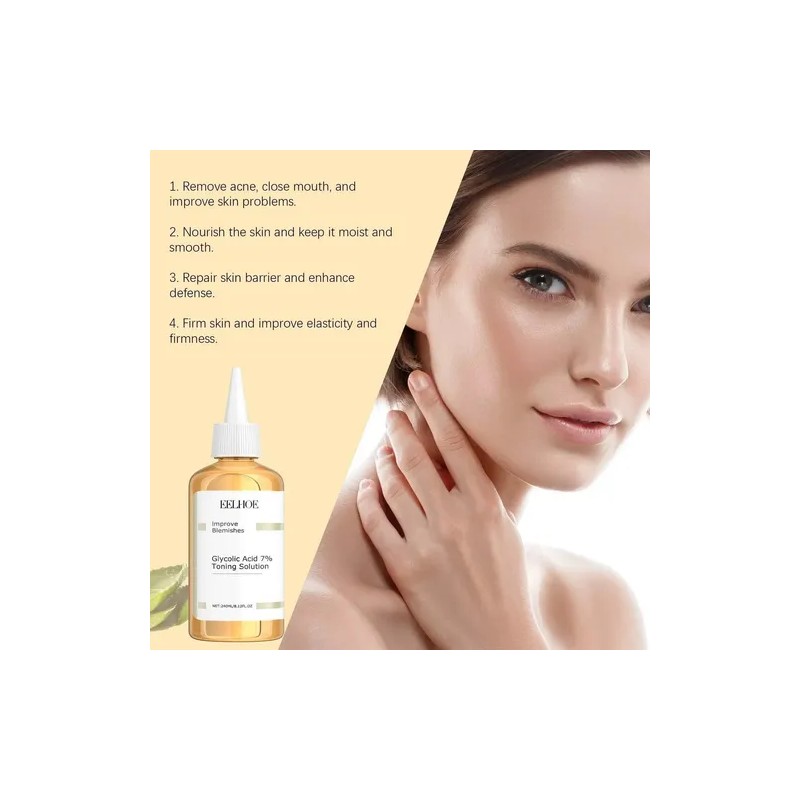Tónico Facial Eelhoe Ácido Glicólico 7% Control Grasa 240ml Todo