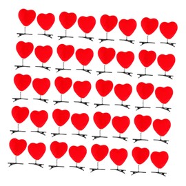 LALAFINA Heart Hairpin Barrette 40pcs Small Hair Clips Fashionable Valentine's Day Accessory
