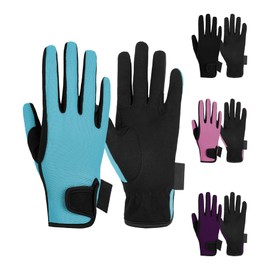 Thapower Kids Horse Riding Gloves Children Youth Equestrian Horseback Gloves for Boys & Girls Cycling Running Gardening