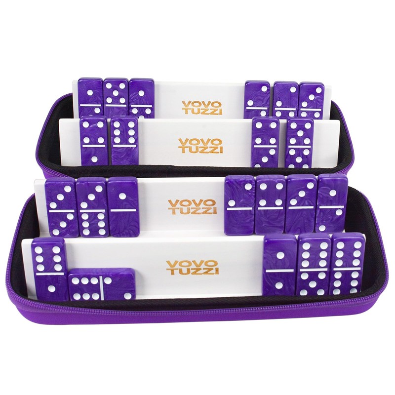Vovotuzzi Dominos Set for Adults, Double 6 Dominoes Set with