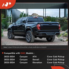 A-Premium 4 Pack Mud Flaps for GMC Canyon 2023-2024 Crew Cab Pickup (not fit AT4X), No Drilling Required Mud Guards with Hardware Accessories, Front and Rear