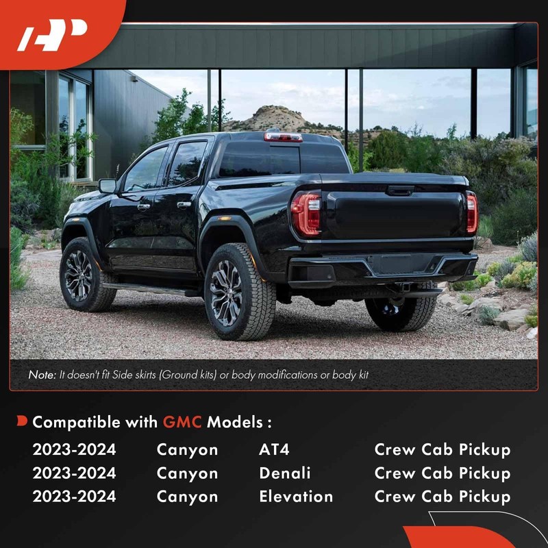 A-Premium 4 Pack Mud Flaps for GMC Canyon 2023-2024 Crew