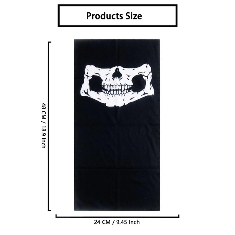 DTOL Skull Balaclava Bandana Bike Motorcycle Helmet Neck Face Mask